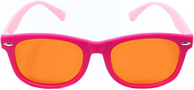 DefenderShield Blue Light Blocking Glasses Kid Series for Computer, Mobile, Gaming, Sleep-Purple - Anti Eye Strain, Headache