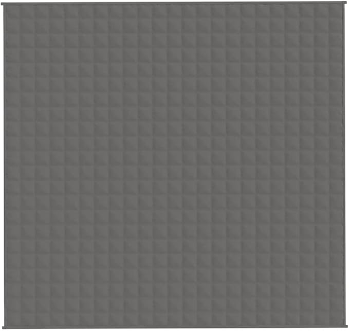 Weighted Blanket Grey 90.6 x 86.6 in 24.3 lbs for Enhanced Sleep Experience with Gentle Pressure and Hypoallergenic Glass Beads, Soft Polyester Microfibre for Anxiety Relief