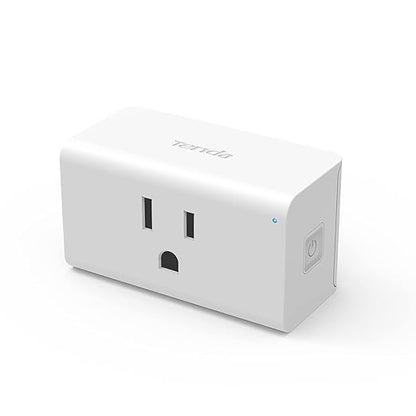 TENDA SP3 (1 Pack) Smart Plug WiFi Outlet Switch, Compatible with Alexa & Google Assistant for Voice Control, Timer & Schedule Function, Compact Design, UL FCC RoHS Certified, No Hub Required