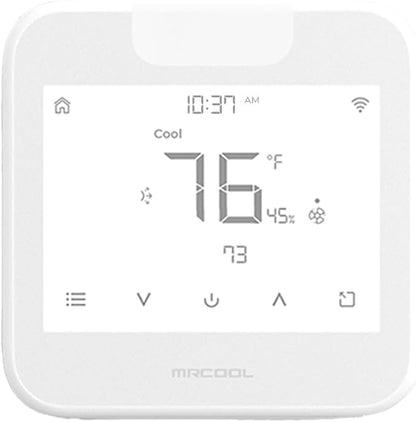 MrCool Smart Programmable Thermostat MST04 4 Heat / 2 Cool Touchscreen, Alexa & Google Assistant Compatible, Modern Design