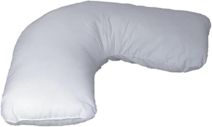 DMI Body Pillow, Side Sleeper Pillow and Pregnancy Pillow with Contoured Support to Eliminate Neck, Back, Hip, Joint Pain and Sciatica Relief with Removable Washable Cover, Firm, U Shape Neck Pillow