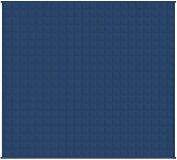 Weighted Blanket Blue for Adults, 86.6 x 94.5 Inches, Soft Brushed Polyester Microfiber, Breathable Material, Even Weight Distribution, Anxiety Relief, Sleep Aid, Calming