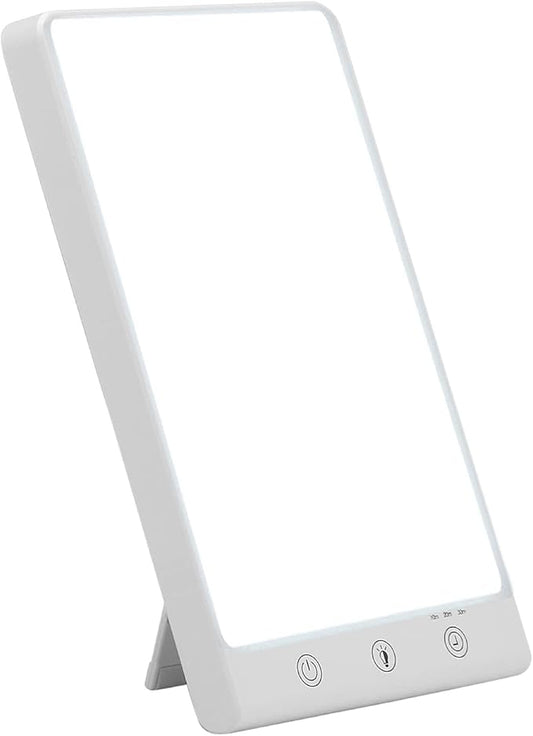 Enjoy Home R.S. UV-Free LED Light Therapy Lamp, Bright White Light with 10,000 Lux, Adjustable Brightness Timer Function