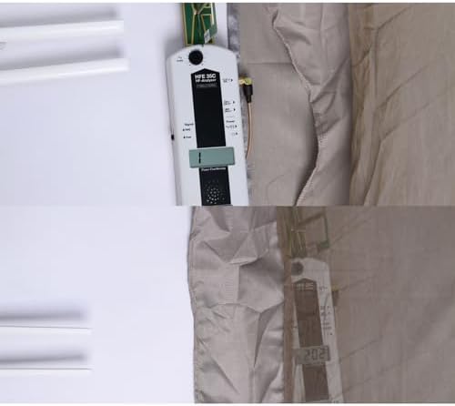 Faraday Fabric Radiation Shielding Bed Brown Canopy - Circle EMF Protection, Block 5G, Radiation Shielding Sleep, Medium