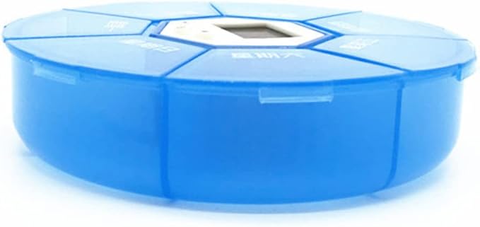 Compartments Alarm Clock Pill Dispenser for Daily Medication Portable Pill Storage Organizer Reminder Function Convenient Medicine Chest for Patients