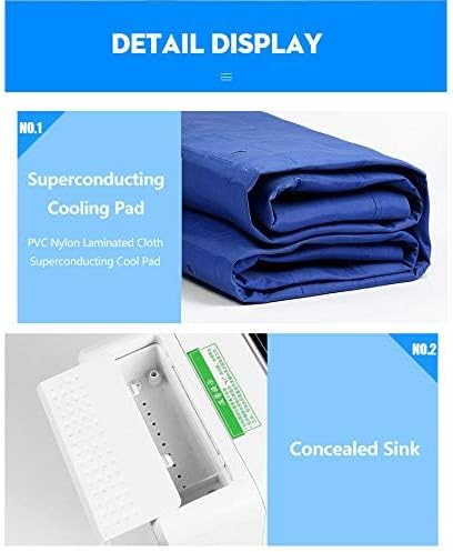 Mattress Cooler System, Bed Jet Water Bed Conditioners Keep Room Cool in Summer Cooling Solutions for Home, Dorm,Double 140x160cm