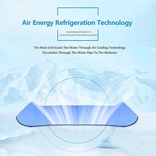 Mattress Cooler System, Bed Jet Water Bed Conditioners Keep Room Cool in Summer Cooling Solutions for Home, Dorm,Double 140x160cm