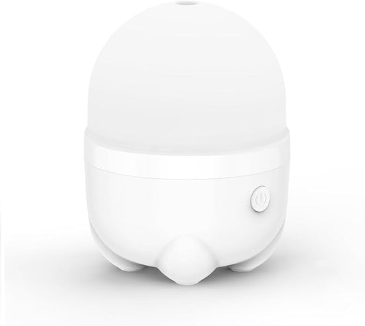 150ML Cordless Battery Powered Essential Oil Diffuser, 7 Hours Run Time,Mini Portable Rechargeable Diffuser with 7 LED Color Changing Lights (White)