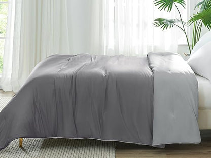 Elegear Cooling Comforter King Size Absorbs Body Heat to Keep Cool, Double-Sided Cooling Blanket for Hot Sleepers Arc-Chill Cool Fabric Q-Max>0.5, Lightweight Summer Comforter Ice Blanket, Light Blue