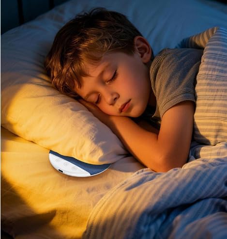 Sleep Pillow Speaker, Pillow Speaker with White Noise Timer Sleep Aid with Stereo Bass Private Sleep Headphones (Upgrade)