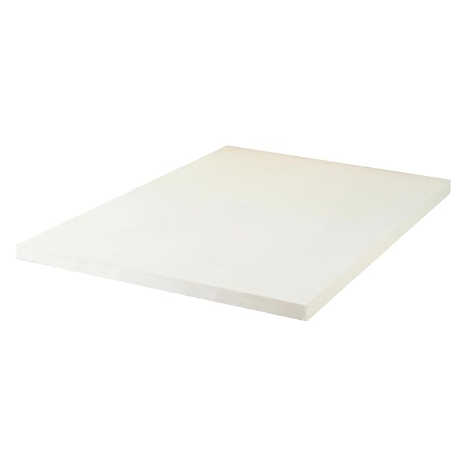 Greaton, 1-Inch Copper-Infused Memory Foam Mattress Toppers, Cooling and Pressure Relieving with Airflow Design, Full, Beige