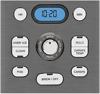 Cuisinart 12-Cup Coffee Maker, Single-Serve Brewer Glass Carafe, Automatic Hot & Iced Coffee Machine, Brew Strength Control and Brew Pause, SS-16BKS, Black Stainless Steel