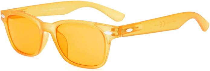Eyekepper Blue Light Blocking Eyeglasses Sleep Glasses Prevent Eye Strain Game Eyewear Dark Orange Lenses