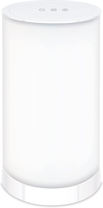 14 Inch Light Therapy Lamp, 10000 LUX 360 Degree Therapy Lamp, LED Bright White Light with Adjustable Height and Brightness to Fight Low Energy and Sunlight Deprivation, White