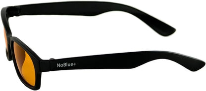 Blue Light Blocking Computer Glasses by Hack Your Sleep - Amber Tinted Lens Blocks Blue and UV Rays - Prevent Digital Eye Strain - Gaming Glasses - Reading Glasses (No Magnification)