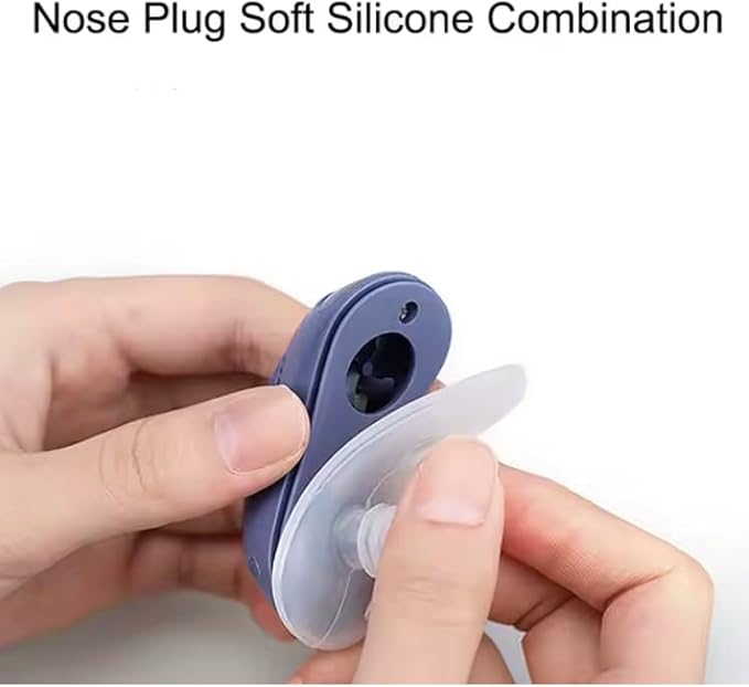 Anti Snoring Device, Double Vortex Anti Snoring Device, Adjustable Airflow Suitable for Men & Women, Upgraded Stop Snoring Solution - Blue