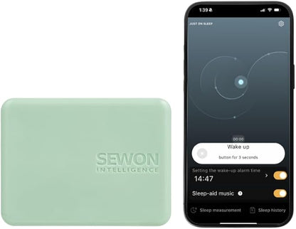 Smart Sleep Tracker – Non-Wearable Sleep Monitor with Advanced Sleep Analysis, Breathing Monitoring, Emergency Alerts, AI Sound Therapy & App Control
