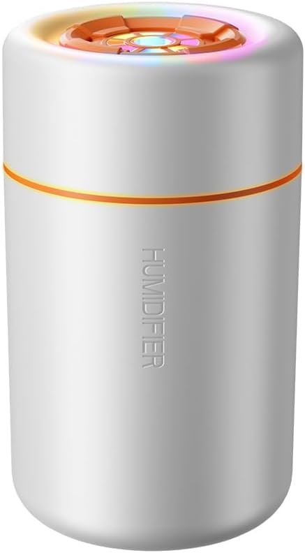 Mini Humidifier, USB Personal Desktop Humidifier for RV, Office, Bedroom etc. Auto Shut-Off, 2 Mist Modes, Super Quiet (White)