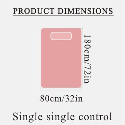 HRTC Full Size Electric Blanket Soft Comfortable Electric Overblanket Dual Control Smart Timing Heating Blanket Machine Washable