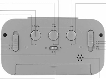 Alarm Clock for Bedroom,Wake Up Light Sunrise Alarm Clock for Kids,Smart Voice Alarm Clock, Smart Timer, Student, Electronic Warning Machine