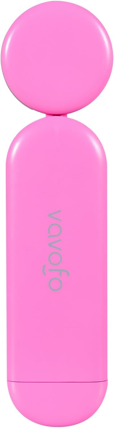 VAVOFO USB Rechargeable Book Light, Blue Light Blocking, Amber Light Clip On Bookmark Shaped Reading Light, Eye Care 6 LEDs Book Light for Bookworms Reading in Bed with 9 Lighting Modes (Rose)