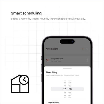 Boldr Klima Smart Thermostat for Air Conditioners, Window A/C, Mini Splits & Heat Pumps - Alexa & Google Home Compatible, WiFi Control App, Energy Saving, Easy DIY Install, Graphite Grey