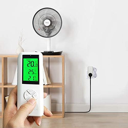 DIGITEN Wireless Temperature Controller Plug-in Thermostat Remote Control Reptile Thermostat Outlet with Temperature Sensor Wireless Thermostat for Home White
