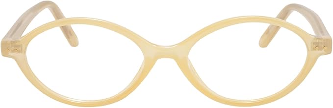 TIJN Olisa Blue Light Blocking Glasses for Women Men,Oval Glasses Frame Bluelight Glasses for Gaming/Computer/Screen