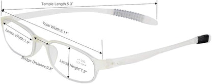 Blue Light Blocking Anti Reflective Coating Reading Glasses(Flexible and Lightweight) Plastic Portable Readers