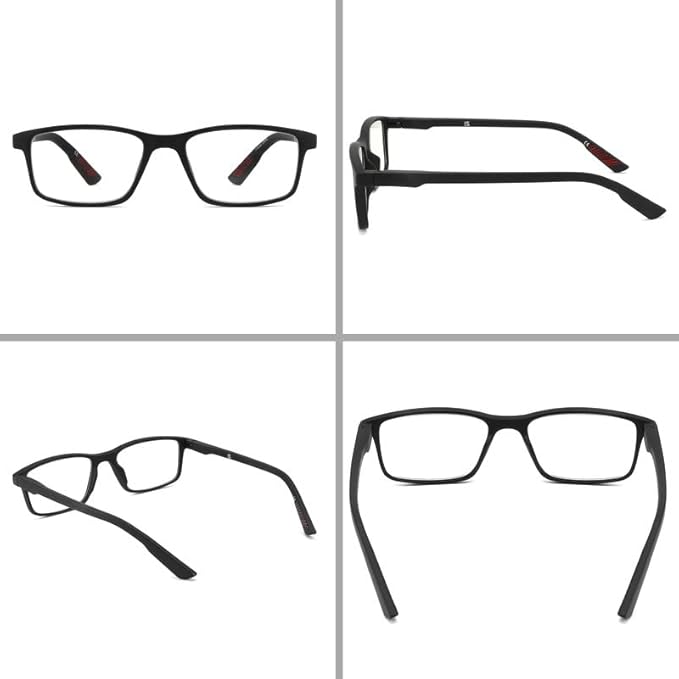 4 packs of blue block reading glasses (male and female), computer reader, UV block glasses (1.75x)