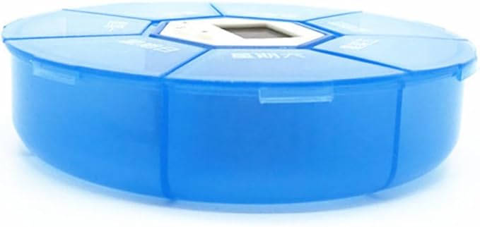 Compartment Pill Organizer Alarm Clock Electronic Medication Reminder for Daily Use Portable Pill Dispenser for Patients Easy Read Days