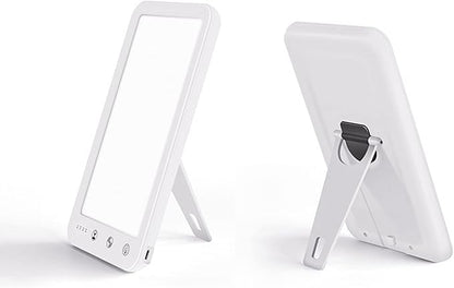 Enjoy Home R.S. Light Therapy Lamp UV-Free 10000 Lux LED Sun Lamp, Touch Control with Adjustable Brightness and 4 Timer Function, 180° Rotatable Stand