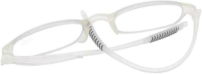 White Computer Blue Light Blocking Reading Glasses(Flexible and Lightweight) Plastic Portable Readers for Men Women
