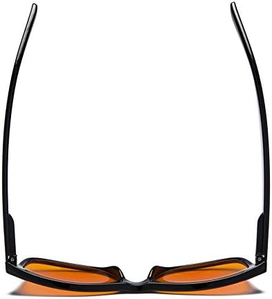 Eyekepper Blue Blocking Amber Bifocal Glasses for Sleep-Nighttime Bifocal Readers-Special Orange Tinted Glasses for Women Men (Black, +3.00)