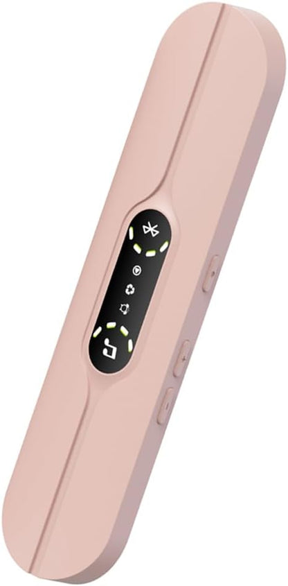 Under Pillow Speakers for Sleeping Bluetooth, Bone Conduction Technology, 3D White Noise Generator, Volume Control & Sleep Timer, Side Sleeper Friendly (Pink)