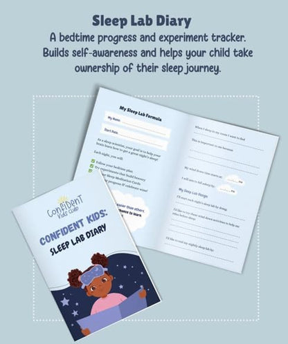 Sleep Support Kit for Kids – Guided Program That Eases Anxiety & Builds Confidence to Help Kids Finally Fall Asleep Alone! The Bedtime Box inc. Weighted Plush & Nightlight, Journal and More.