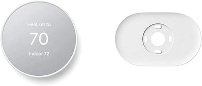 Google Nest Thermostat - Smart Thermostat for Home - Programmable Wifi Thermostat & Trim Kit - Made for the Nest Thermostat - Programmable Wifi Thermostat Accessory - Snow