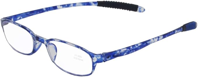 Blue Computer Blue Light Blocking Reading Glasses(Flexible and Lightweight) Plastic Portable Readers for Women