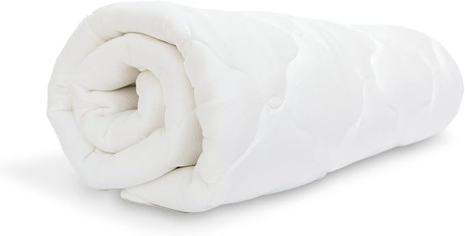 ExceptionalSheets Rayon from Bamboo Mattress Pad with Fitted Skirt - Extra Plush Cooling Topper - Full