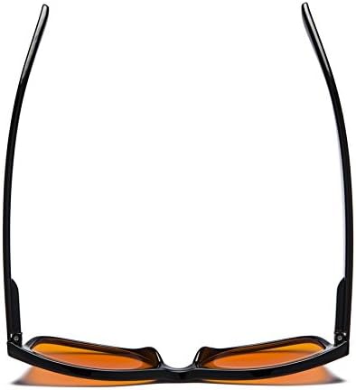 Eyekepper Blue Blocking Amber Glasses for Sleep-Nighttime Eyewear-Special Orange Tinted Glasses for Women Men