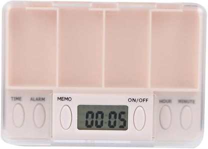 NOLITOY 3pcs Pill Reminder Organizer Alarm Clock Function Portable Medication Storage Box for Seniors Capacity Medicine to Use Pill Dispenser for Daily Reminders