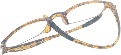 Tortoise Blue Light Blocking Reading Glasses(Flexible and Lightweight) Plastic Portable Readers