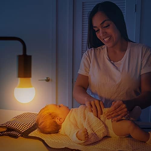 Harth 2 Pack Sleep Amber Light Bulbs I Blue Light Blocking LED for Bedroom Soft Warm Light Bulbs I 3.5 W E26 Led Bulb 60 Watt (Equivalent) I Night Light for Room Lamp, Bedroom Lights, Kids Room