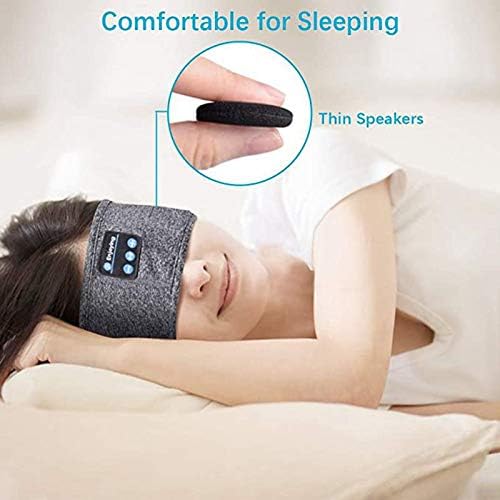 Wireless Bluetooth Sports Headband Headphones Ultra-Thin HD Stereo Perfect for Sleeping .Workout,Jogging,Yoga,Insomnia, Air Travel, Meditation Gray