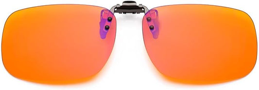 Blue Light Clip-On Glasses for Over-Eyeglasses | Anti-Fatigue Gaming & Computer Use | Lightweight & Universal Fit