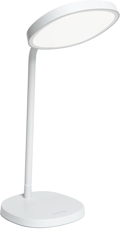 Lumie Task - 10,000 Lux Adjustable Bright Light Therapy Desk Lamp for Mood and Energy Boost and Winter Blues Relief, Crystal Clear Illumination and Maximum Visual Comfort - White Mist