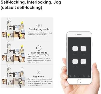 Zigbee 2CH AC 85-250V Relay Smart Switch Module,Wireless APP Remote Control with Inching/Self-Lock/Interlock Switch modle,Works with Tuya Zigbee Gateway,Alexa,Google Home (Required ZigBee Hub)