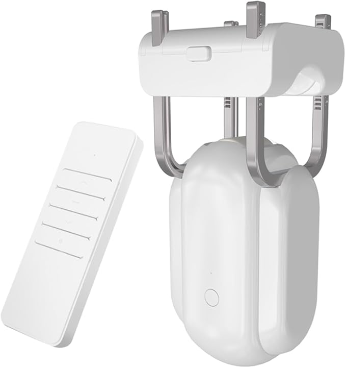 Automatic Curtain Opener Robot Smart Curtains Rod Home Device with Remote Control, Switch Manual Easy Install
