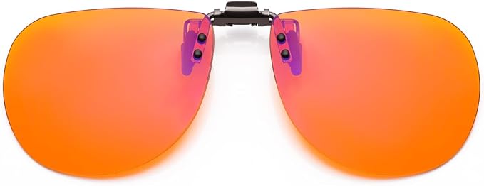 Blue Light Clip-On Glasses for Over-Eyeglasses | Anti-Fatigue Gaming & Computer Use | Lightweight & Universal Fit