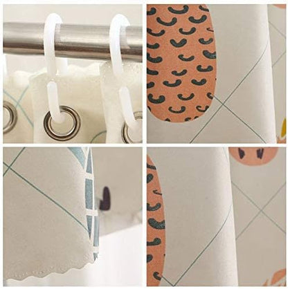 Cute Bottom Bunk Bed Curtains Sheer Privacy Cloth Underbed Curtains for Low Loft Bed Twin, 2 Panels, Pineapple